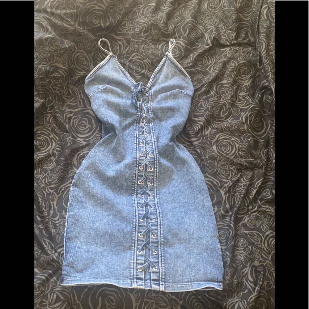 Denim Mini Casual Dress